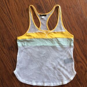 BDG color block mesh tank. Small
